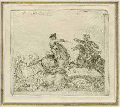 معركة الفرسان بواسطة انزعج جان بيتر